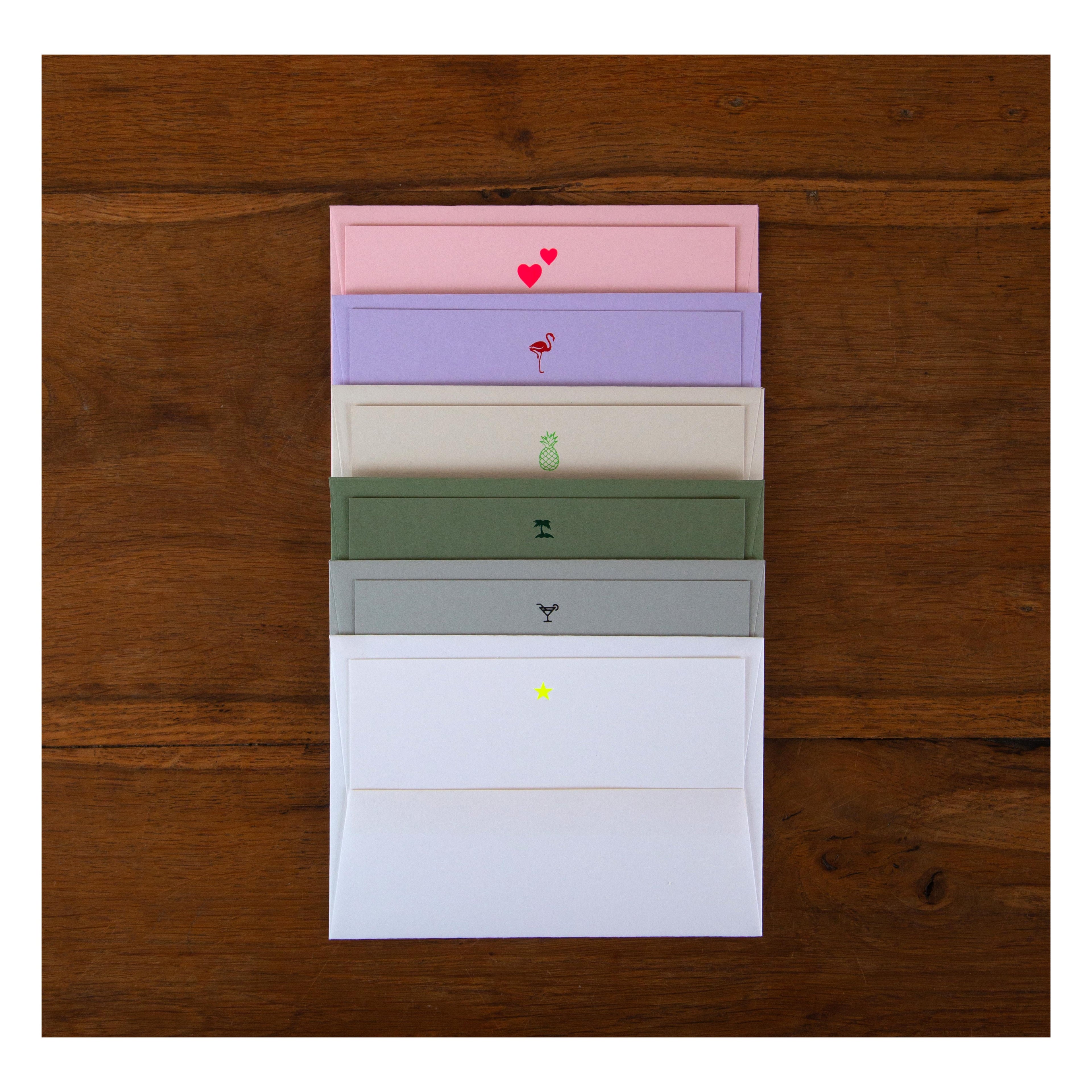 Lux Mix Notecards (various colours)