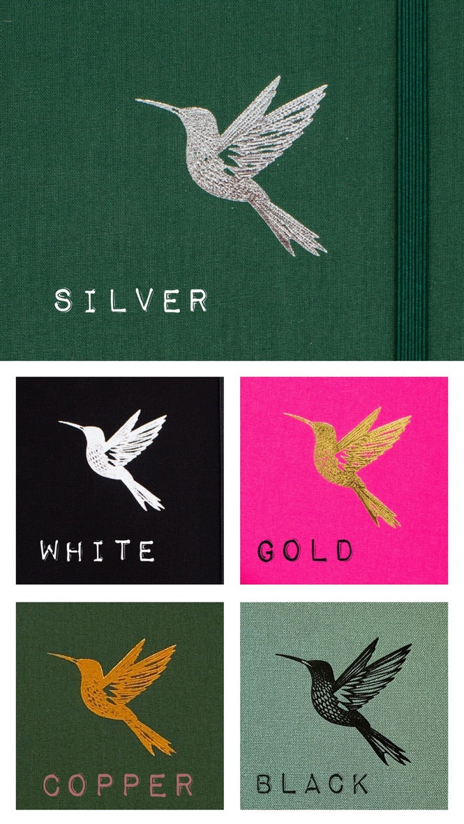 A5 Lined (Fabric) Notebook (Customisable) (9 colour options)