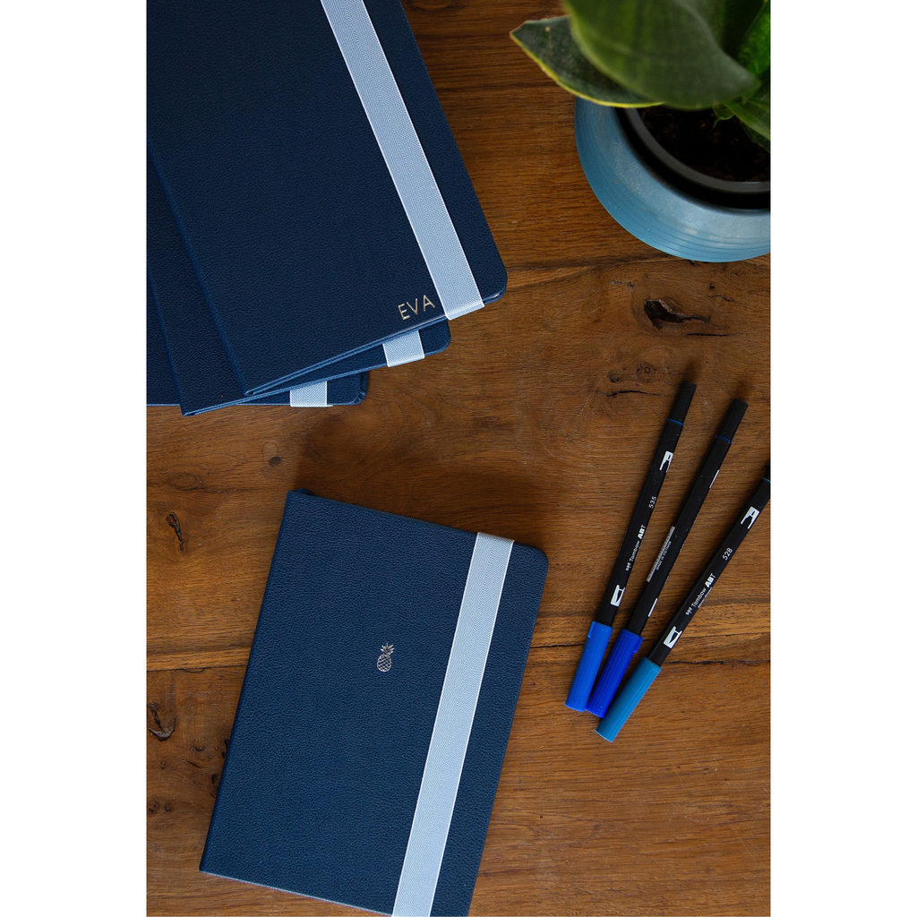A5 Lined Faux Leather Notebook (Customisable)