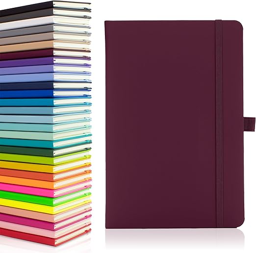 sanoyannickatelier Notes London Eco A5 Hardback Notebook – Lined, Dark Grey