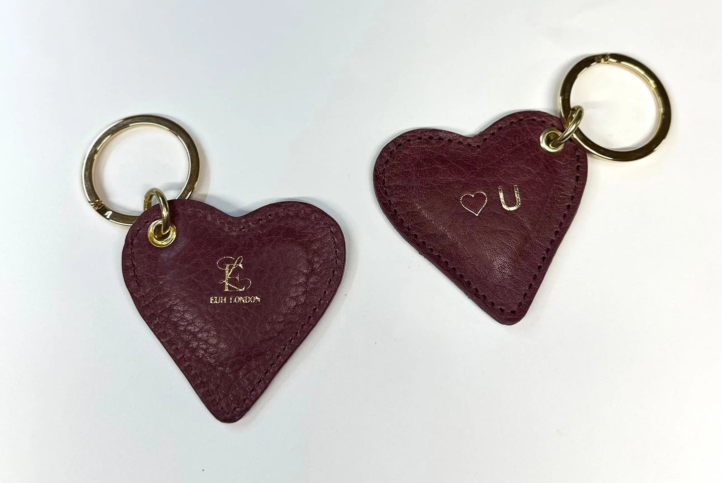 Leather Heart Keyring – Handmade Premium Quality | sanoyannickatelier.shop