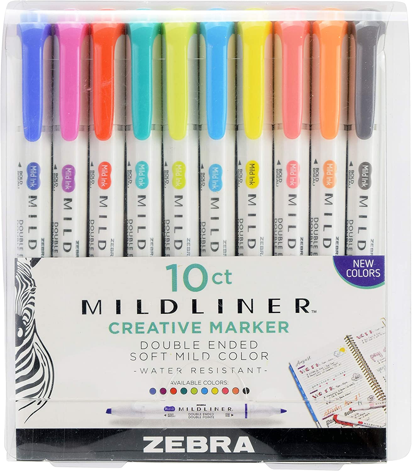 Zebra Mildliner Highlighter Assorted 10-pack