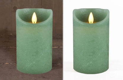 Coen Bakker Deco BV LED-Kerze, Echtwachskerze mit Timer, 10 / 12,5 / 15 cm, Ø 7,5 cm